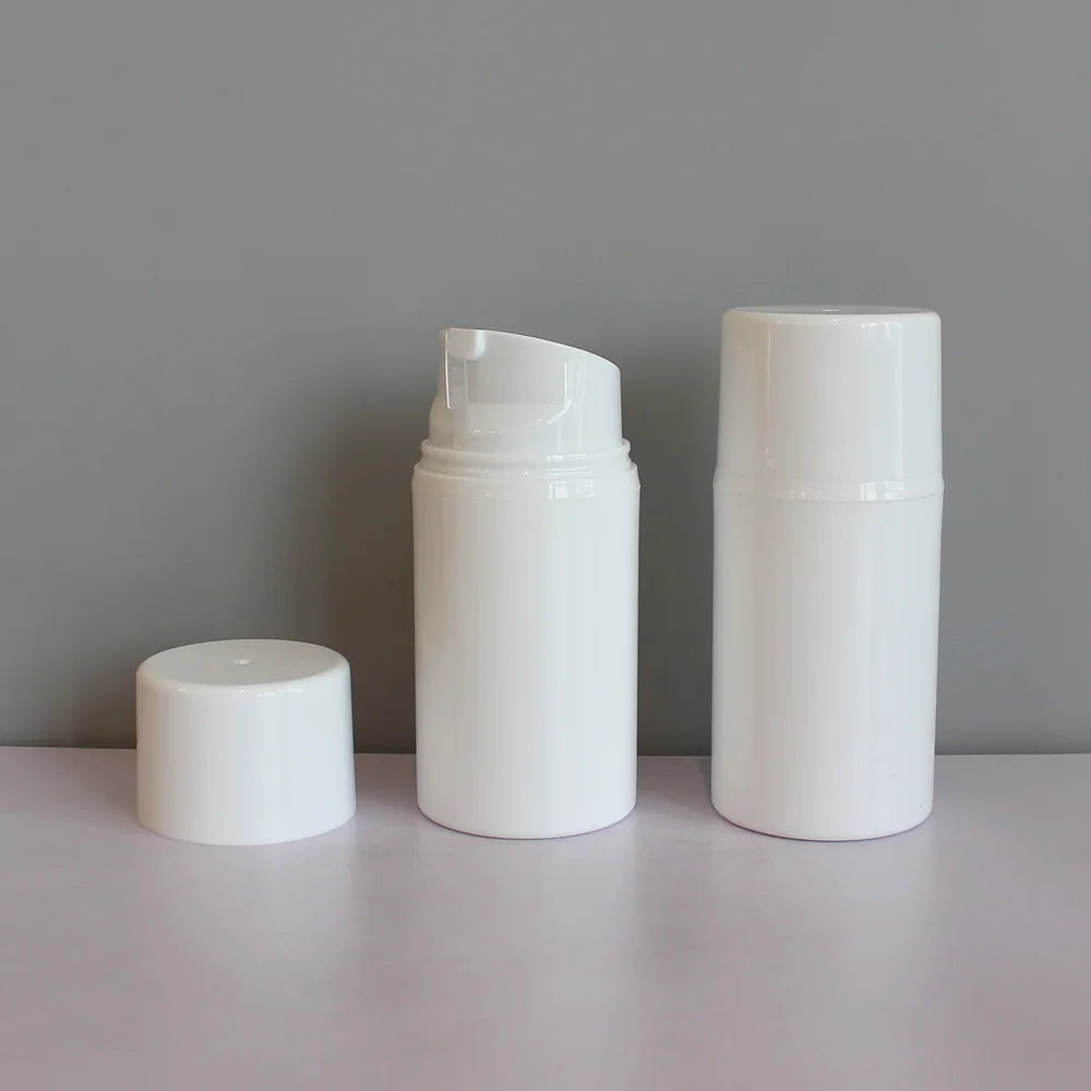 30 ml 50 ml 100 ml 120 ml 150 ml White PP Plastic Airless Pump Bottle Cosmetics Packaging for Lotion Cream Serum - 图片 6