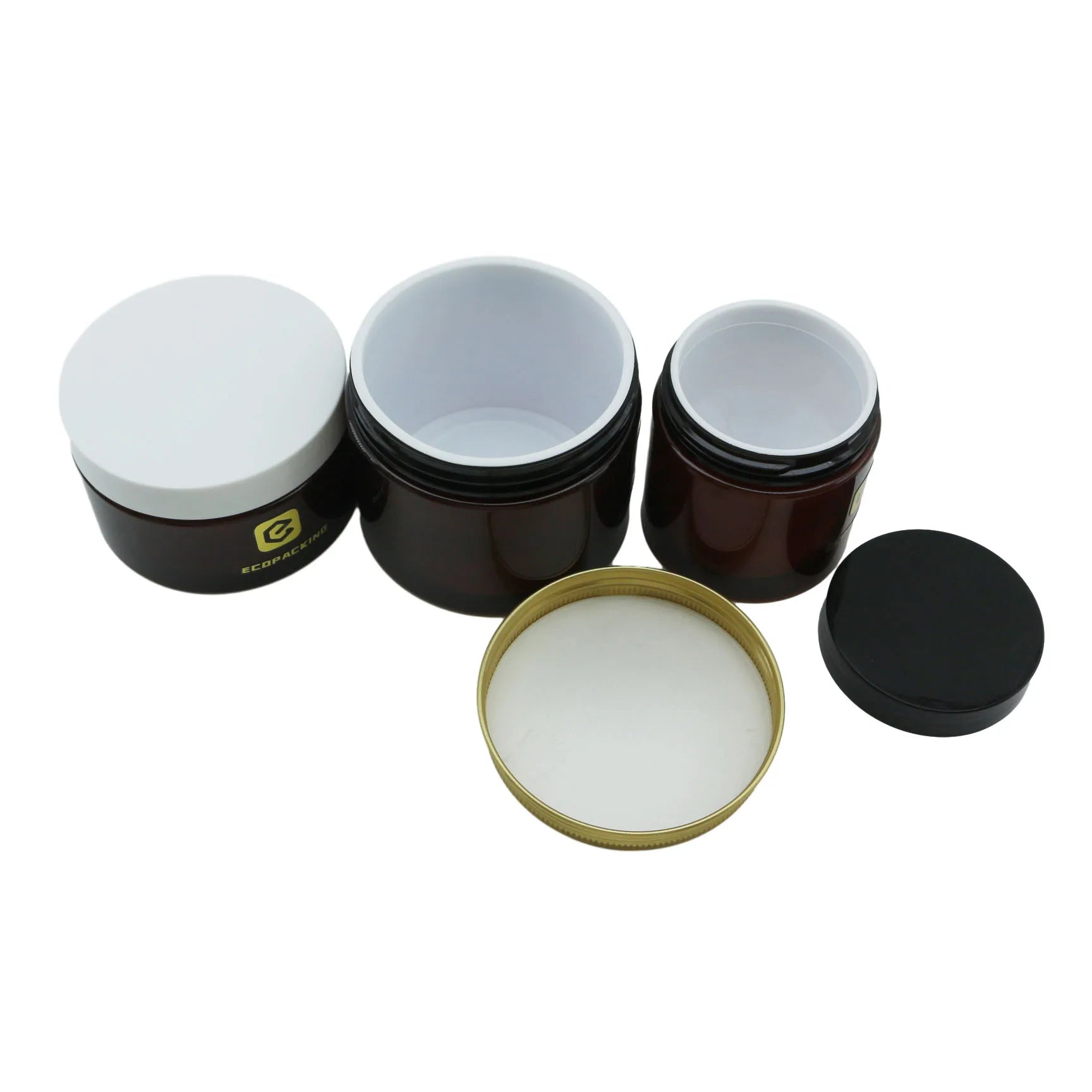 Luxury Cream Jar Plastic 30g 50g 100g 200g Double Wall Cosmetic Face Cream Empty Jars - 图片 3