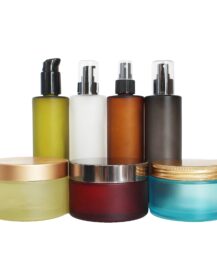 High End OEM Luxury Custom Face Oil Hair Serum Lotion Empty Glass Cosmetic Oil Shampoo Bottle 6oz 200ml Skin Care Packaging
