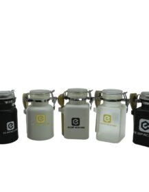 New Design 100g 200g 300g 500g Plastic Bath Body Scrub Salt Square Jar Bath Salt Bottle for Personal Care