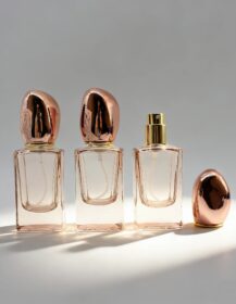 Empty 30ml Luxury Cosmetic Packaging Bottle Thick Bottom Colorful Glass Perfume Mist Spray Bottle