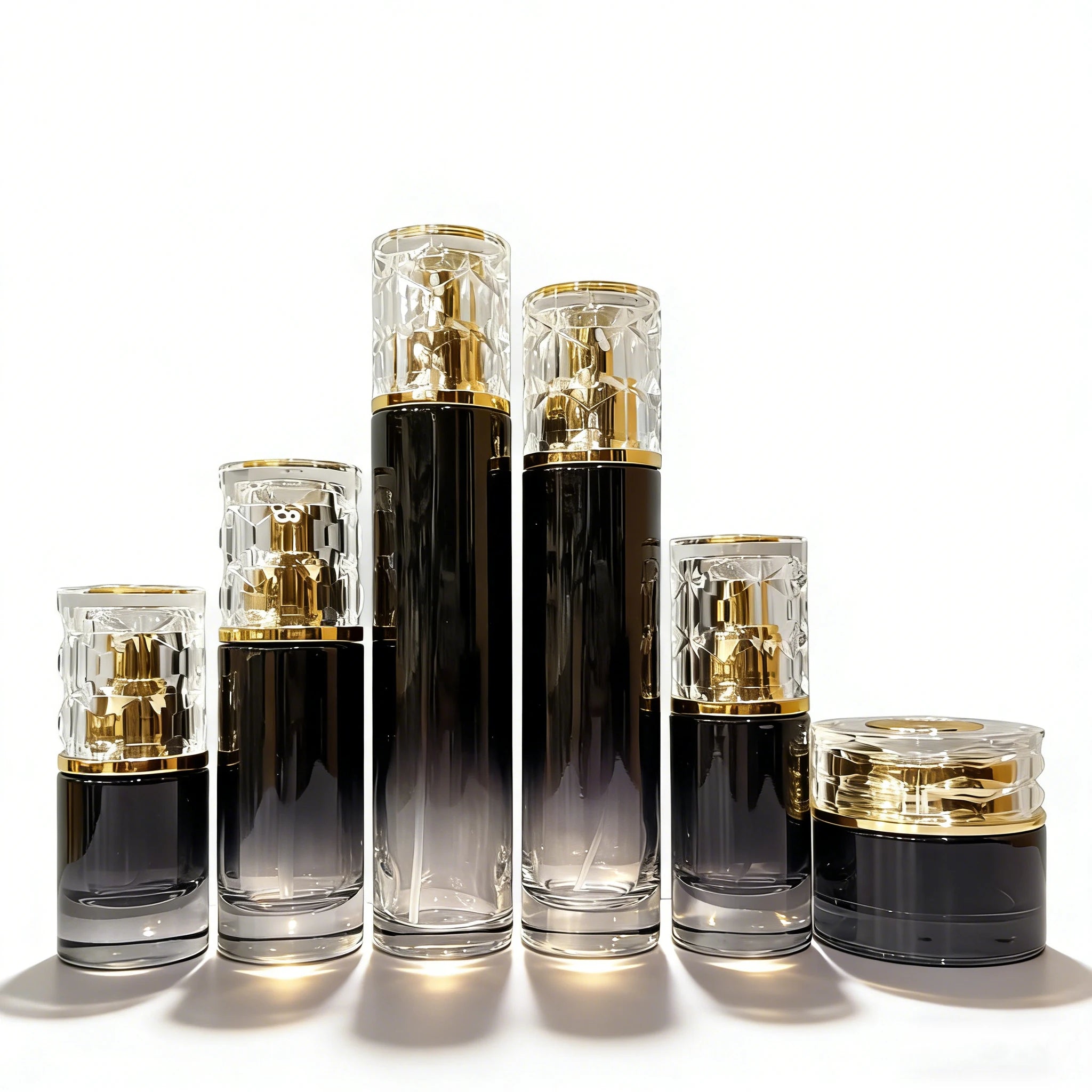 OEM 20ml 30ml 50ml 100ml 120ml Lotion Pump Spray Glass Oil Bottle 30g 50g Face Cream Jar Set for Cosmetic Container - 图片 4