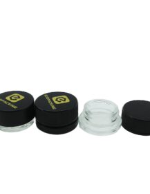 5ml 7ml 9ml Round Child Proof Jar Glass Child Resistant Lid Concentrate Jar