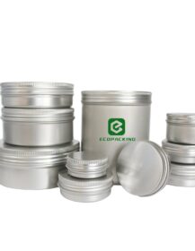5g 10g 15g 20g 30g 50g 60g 80g 100g 120g 150g 200g 250g 500g 750g 1000g Aluminum Jar Cosmetics Skin Care Cream Balm with Lid
