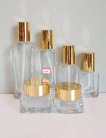 Luxury Cosmetic Skincare Packaging Set Cream Glass Jar 30g 50g 30ml 50ml 100ml 120ml Glass Pump Lotion Bottles for Serum