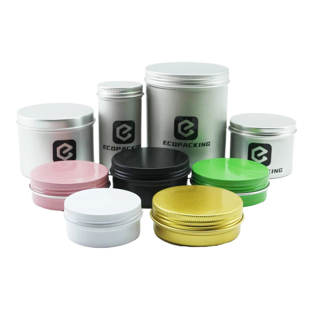 10ml 15ml 25ml 30ml 50ml 60ml 80ml 100ml Aluminium Jar 50g Ointment Container 50 ml Flat Aluminium Tin - 图片 6