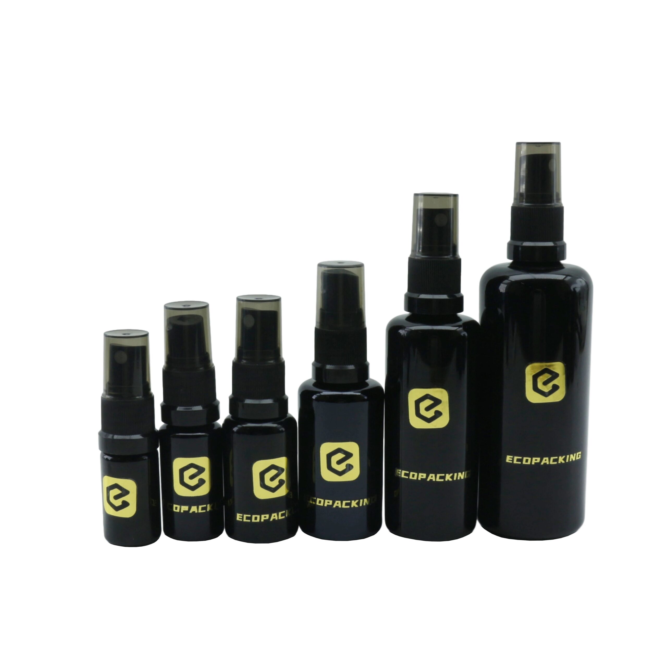 Empty Uv Black Glass Spray Bottle 5ml 10ml 15ml 20ml 30ml 50ml 100ml 200ml for Hair Oil Packaging