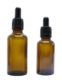 custom add logo ODM/OEM 5ml-100 ml brown empty cosmetics essential oil serum glass bottle amber round oils dropper bottles