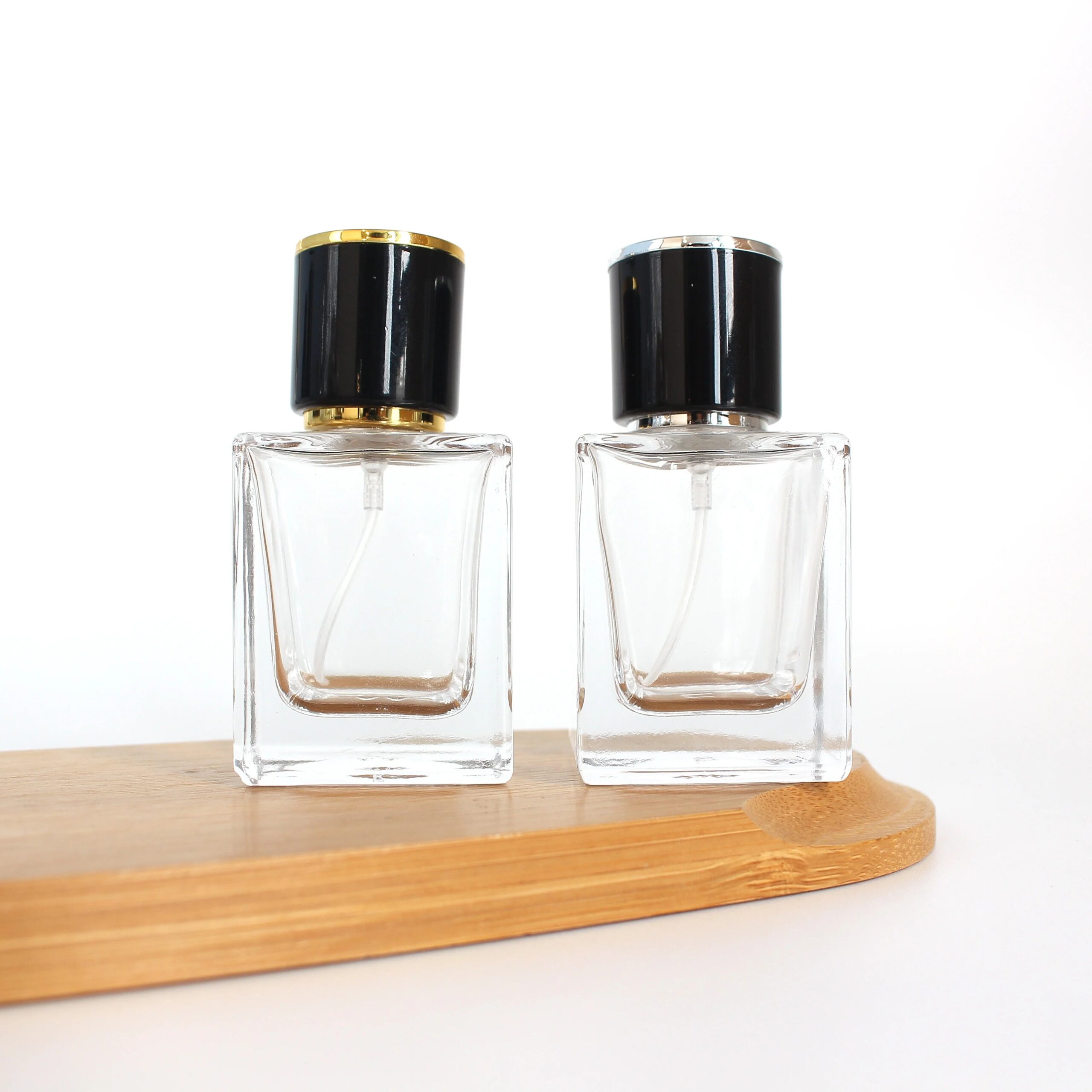 Premium Unique Empty square Perfume Bottles with Gold Mist Sprayer for Body Perfume 30ml 1oz Luxury - 图片 2