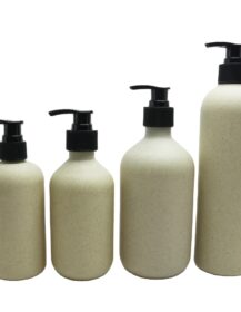 100ml 200ml 300ml Biodegradable Wheat Straw Shampoo Bottle and Conditioner Eco Friendly Plastic Shower Pump Bottle Dispenser