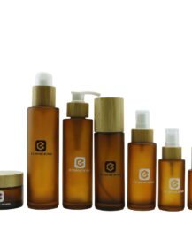 5ml 10ml 15ml 30ml 50ml 100ml Luxury Flat Frosted Amber Glass Lotion Bottles Dropper for Skin Care Serum Cosmetics XXX8888
