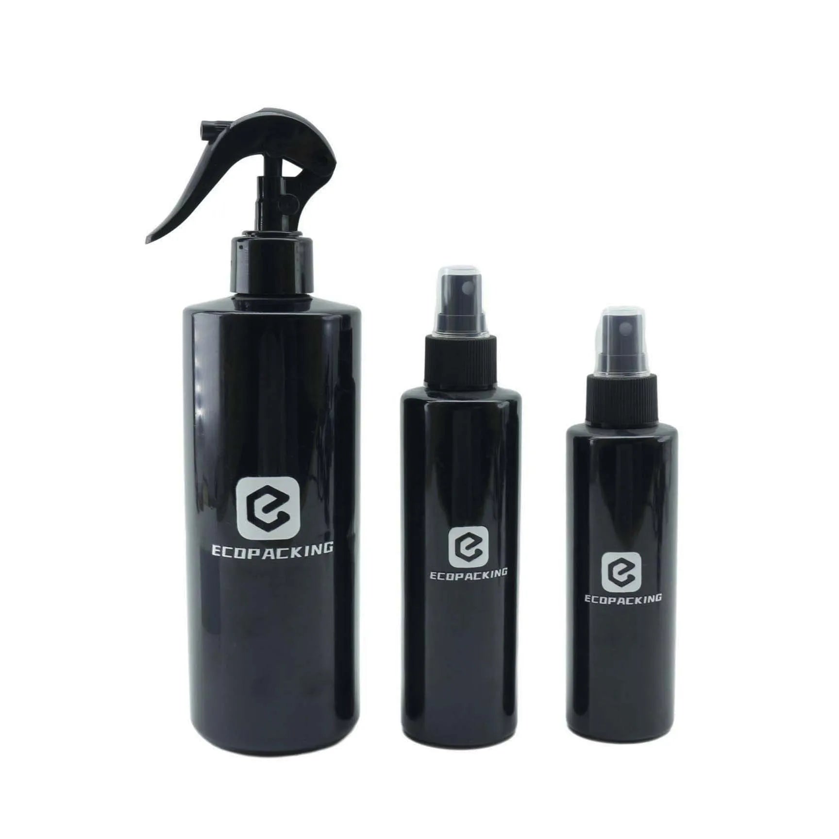 Empty Black Mist Sprayer Plastic Bottle Face Hair Fine Mist Spray Bottles Cosmetics Packaging - 图片 3
