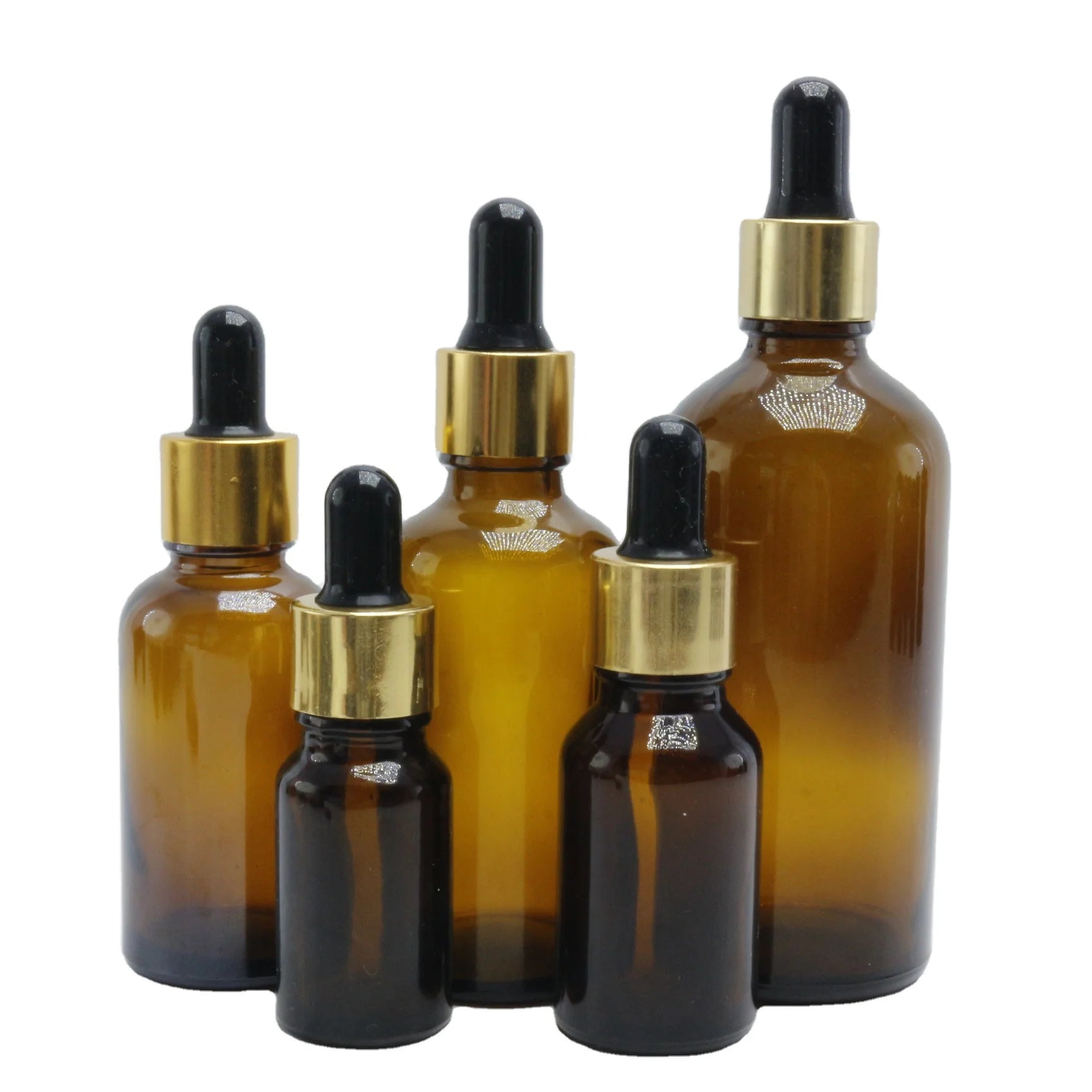 Factory Supply Customized Amber Frosted Cylinder Slanted Cosmetic Hair Oil Serum Bottle Essential Oil Glass Dropper Bottle - 图片 2