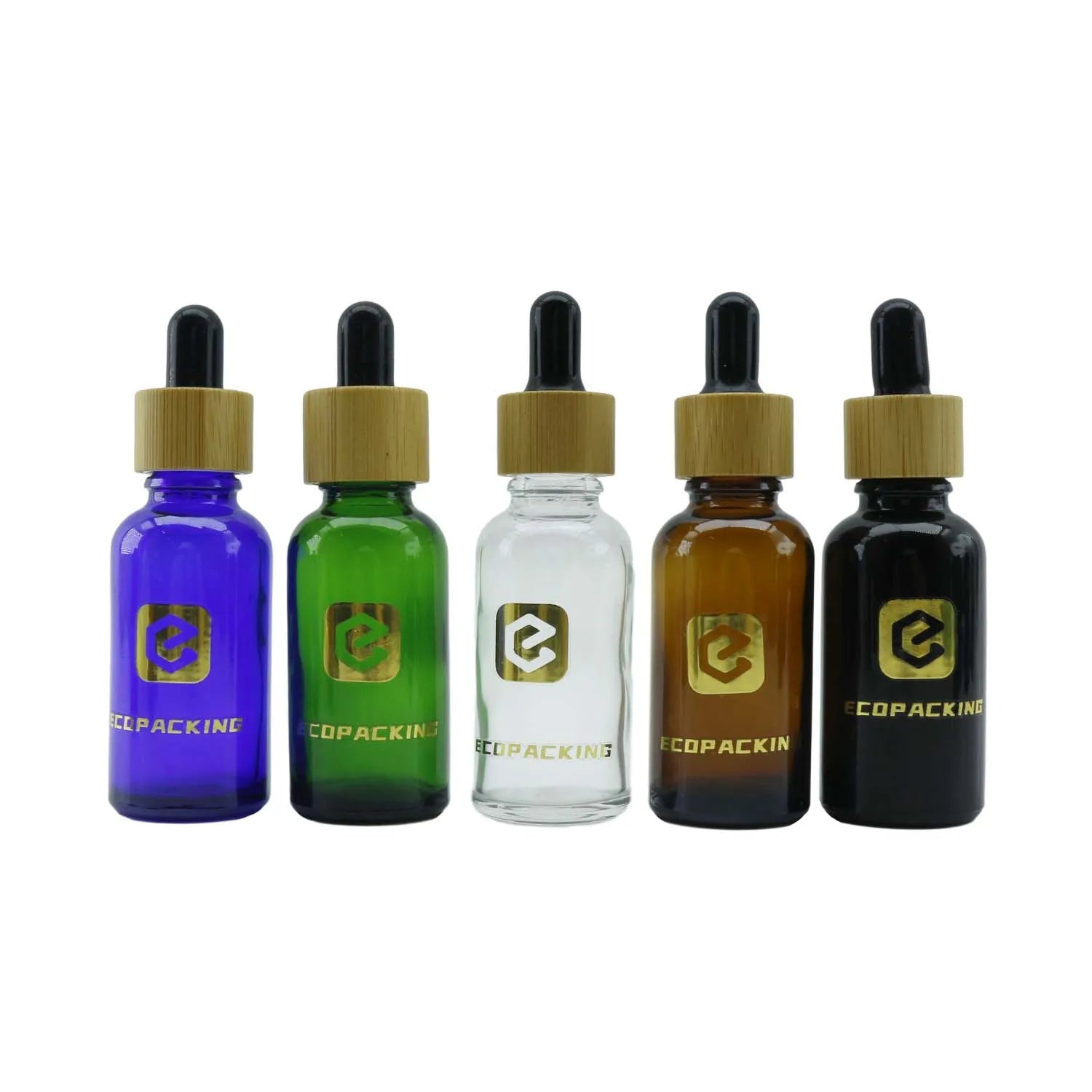 Luxury Glass Bottle Dropper 5ml 10ml 15ml 20ml 30ml 50ml 100ml Cosmetics Essential Oils Bottle