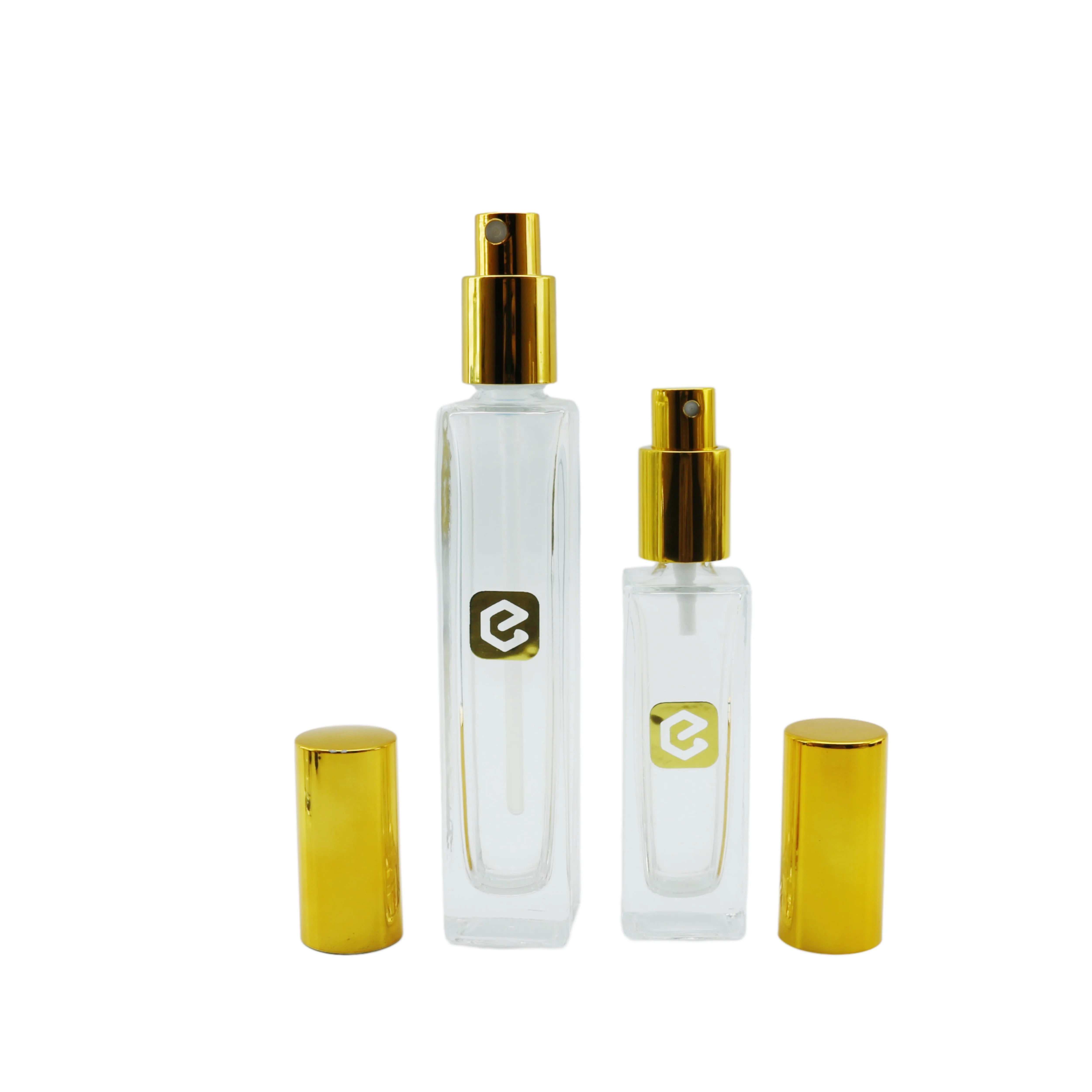 Custom Label Logo Thick Round Clear 30ml Perfume Spray Luxury Empty Glaswoodented Parfum Bottle 50ml 100ml with Box Cosmetic - 图片 3