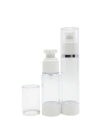 Airless Pump Skincare Packaging Plastic Lotion Cosmetic  Bottle With Vacuum Pressure