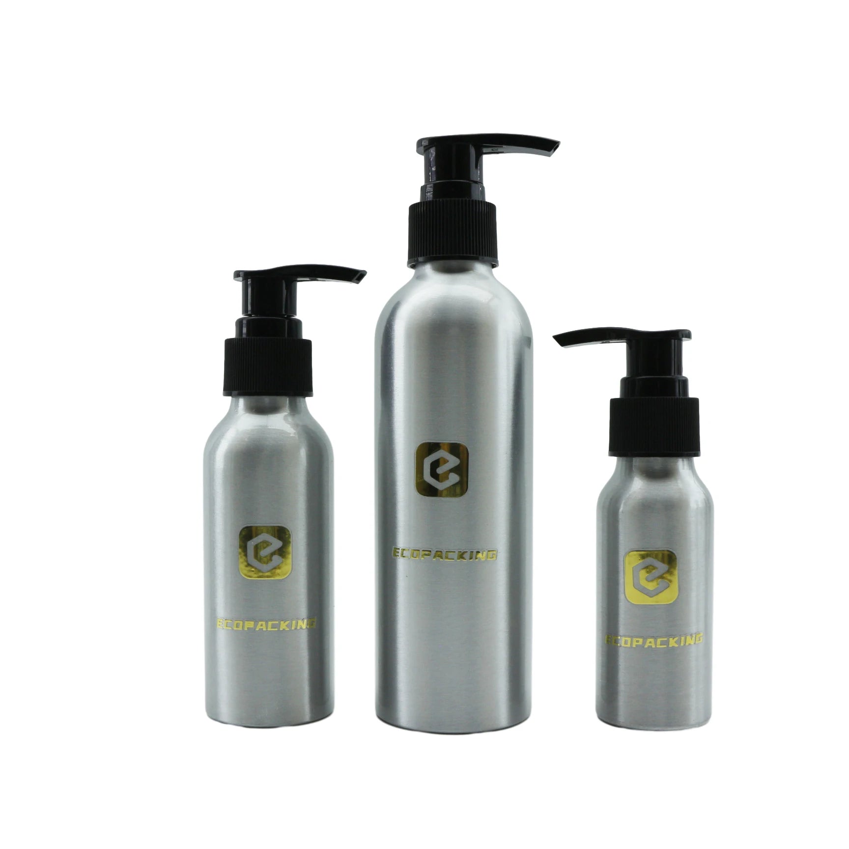 Wholesale 30ml 50ml 100ml 250ml 300ml 500ml Aluminum Cosmetic Bottle with Shampoo Pump Dispenser - 图片 4