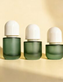 20ml 30ml 50ml Small Mini Glass Lotion Essential Oil Serum Bottle with Lotion Pump for Eye Essence