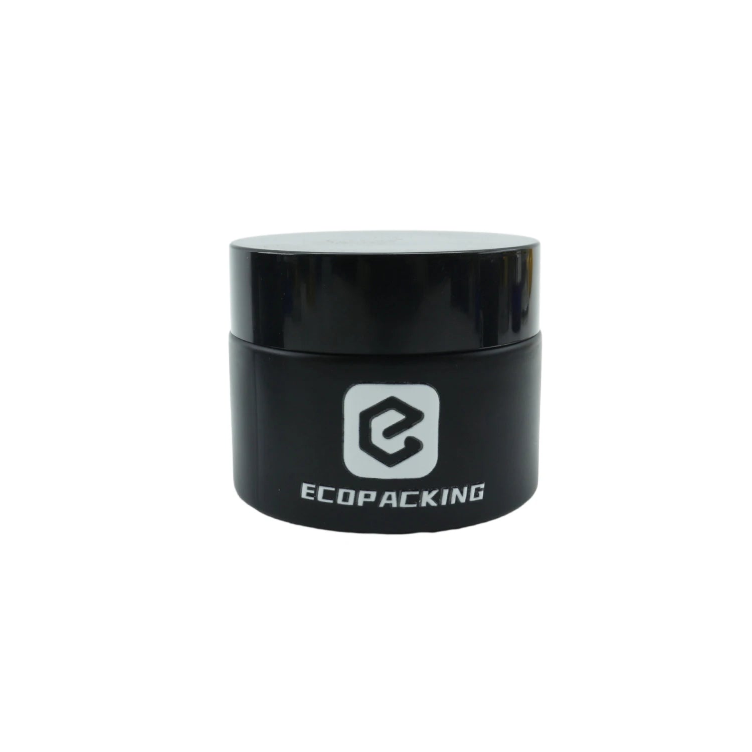Wholesale Empty Cosmetic Glass Cream Jars 100g 120g Frosted Black Glass Jar With Lids