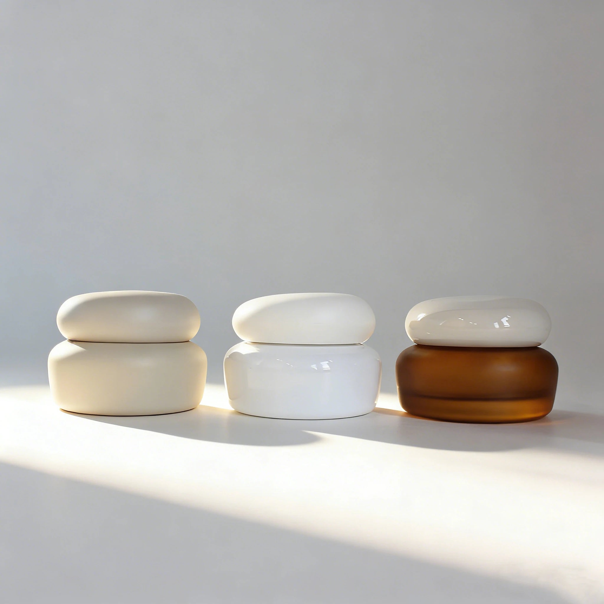 Luxury Cosmetic Skincare Moisturizing Face Cream Container 50g Glass Cream Jars Packaging N888 - 图片 2