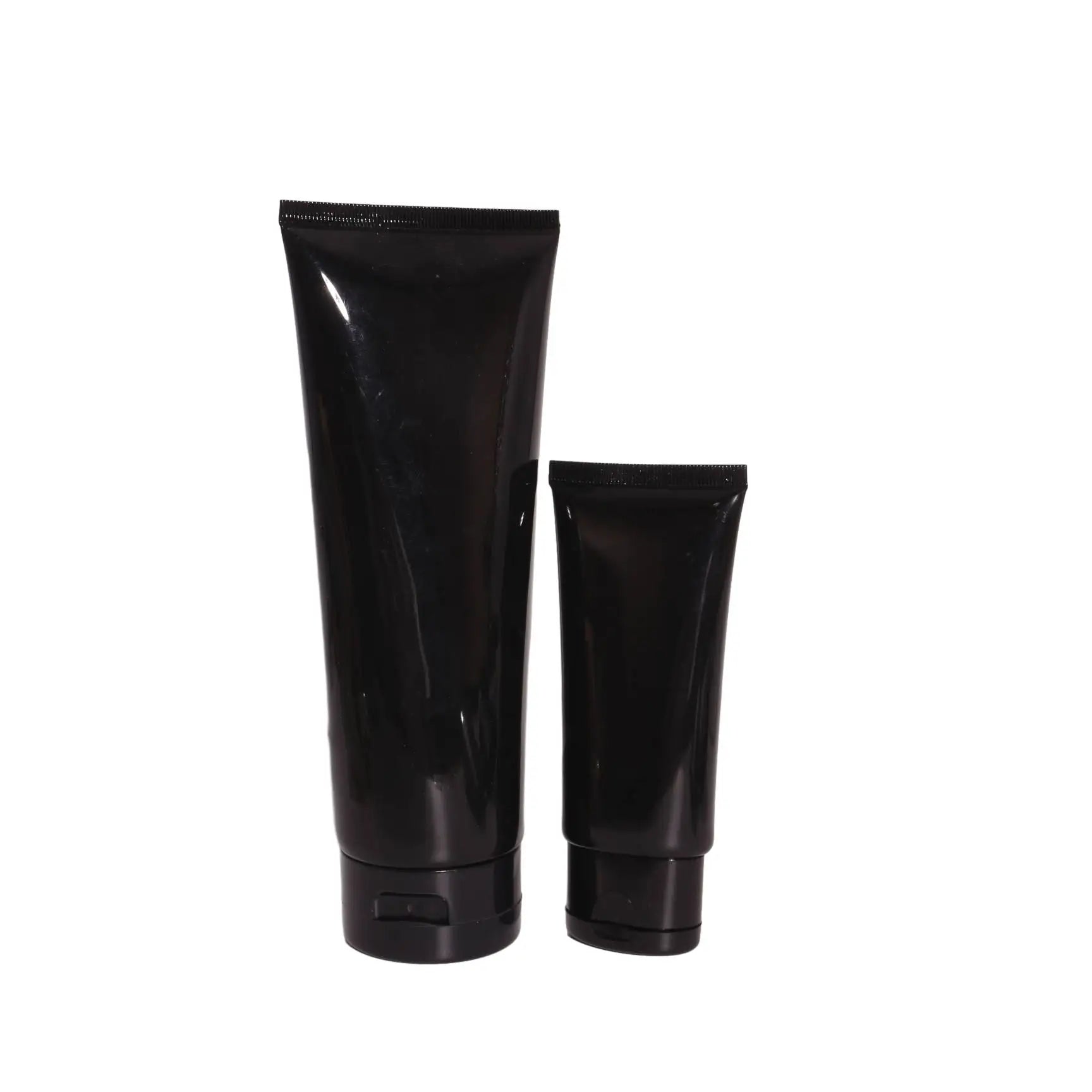 Black Color Cosmetic Tube with Screw Cap for Facial Cleanser Plastic Soft Tube PE Squeeze Tube 50ml 100ml - 图片 5