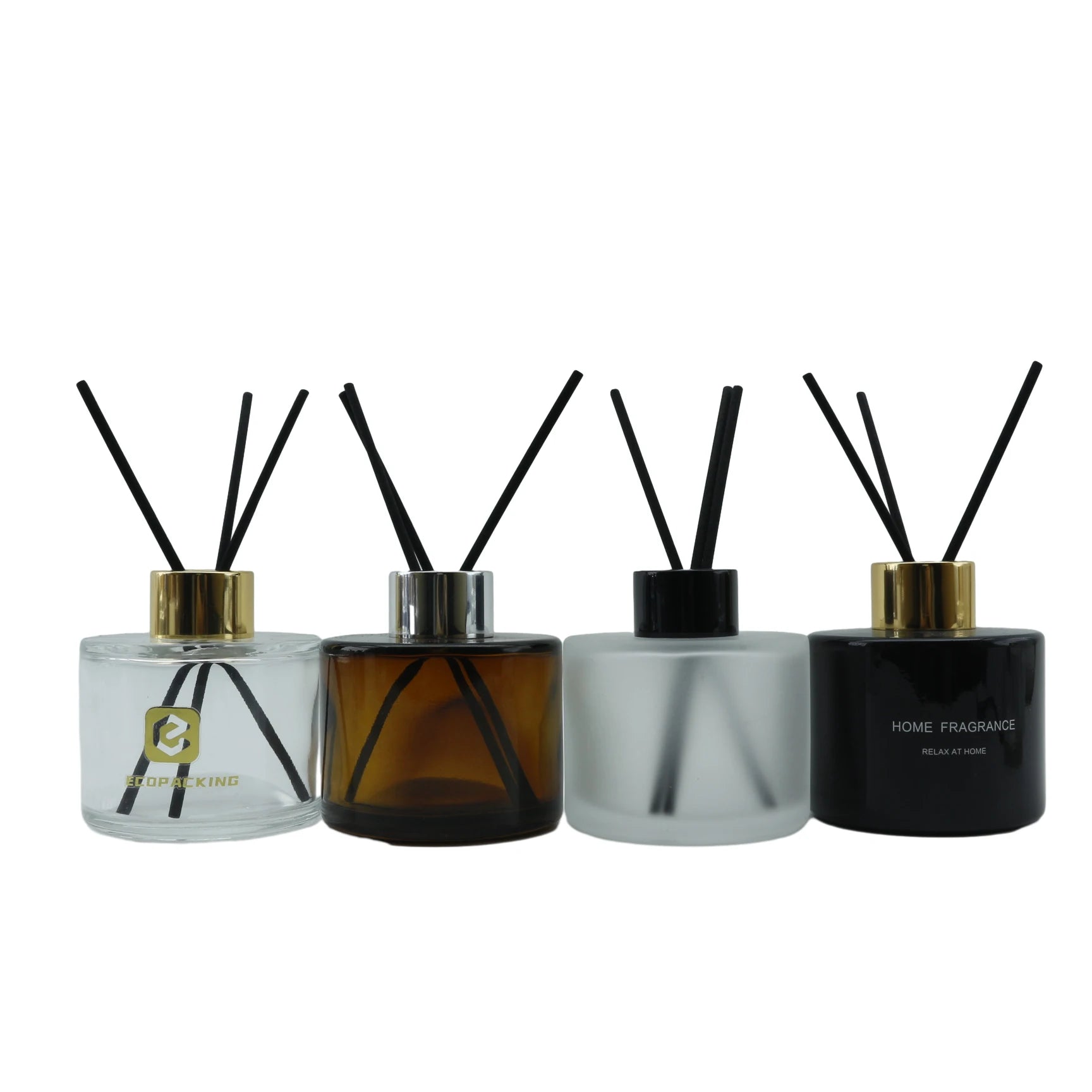 Good Quality 100ml Glass Reed Diffuser Bottle with Cork Sealing Screen Printed Flat Design for Perfume XXX8888 - 图片 3