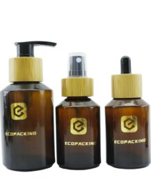 100ml 125ml 4oz Bottles Body Tanning Oil Packaging Cleanser Lotion Bottles Moroccan Argan Oil Hair Serum Amber Bottles with Pump