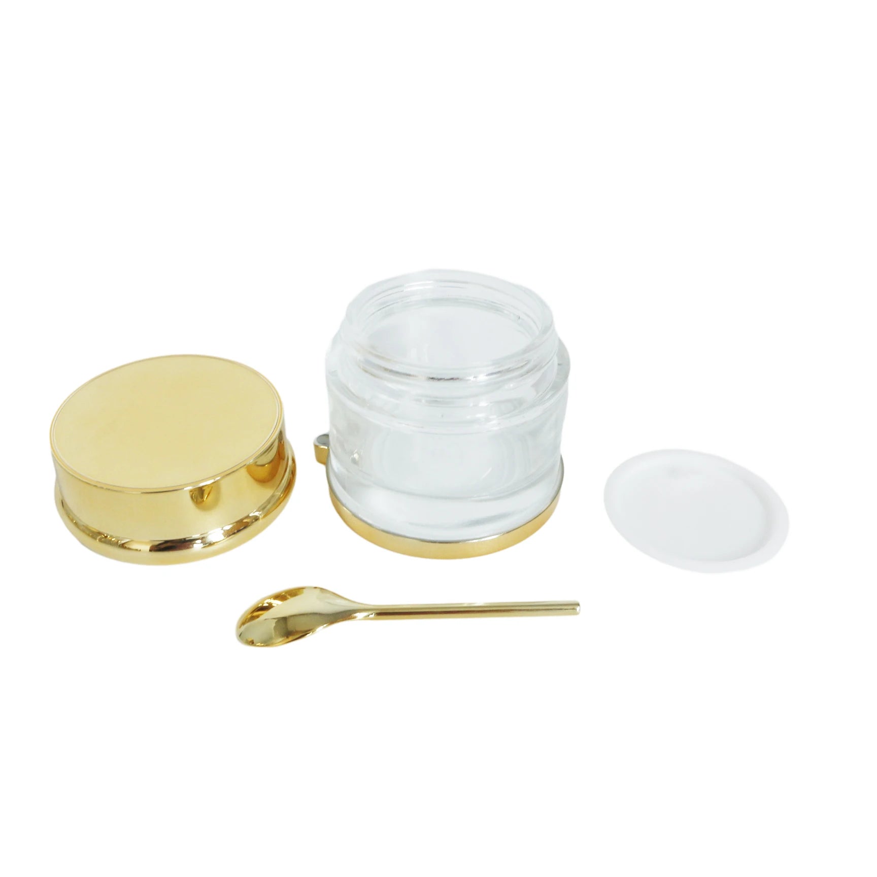 30ml 50ml 80ml Luxury Cosmetic Skin Care Packaging Glass Jar with Lid for Cosmetic Cream Body Butter Scrub Lip Balm - 图片 6