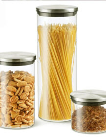 High Quality Kitchen Storage Food Graded Glass Jar Sets for Saffron Spice Rice Food Packaging Custom Size 300ml 500ml 1000ml