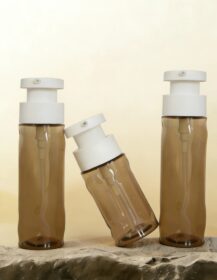 Empty PET Skin Care Body Lotion Pressed Plastic Bottle Portable Travel Cosmetics Packaging