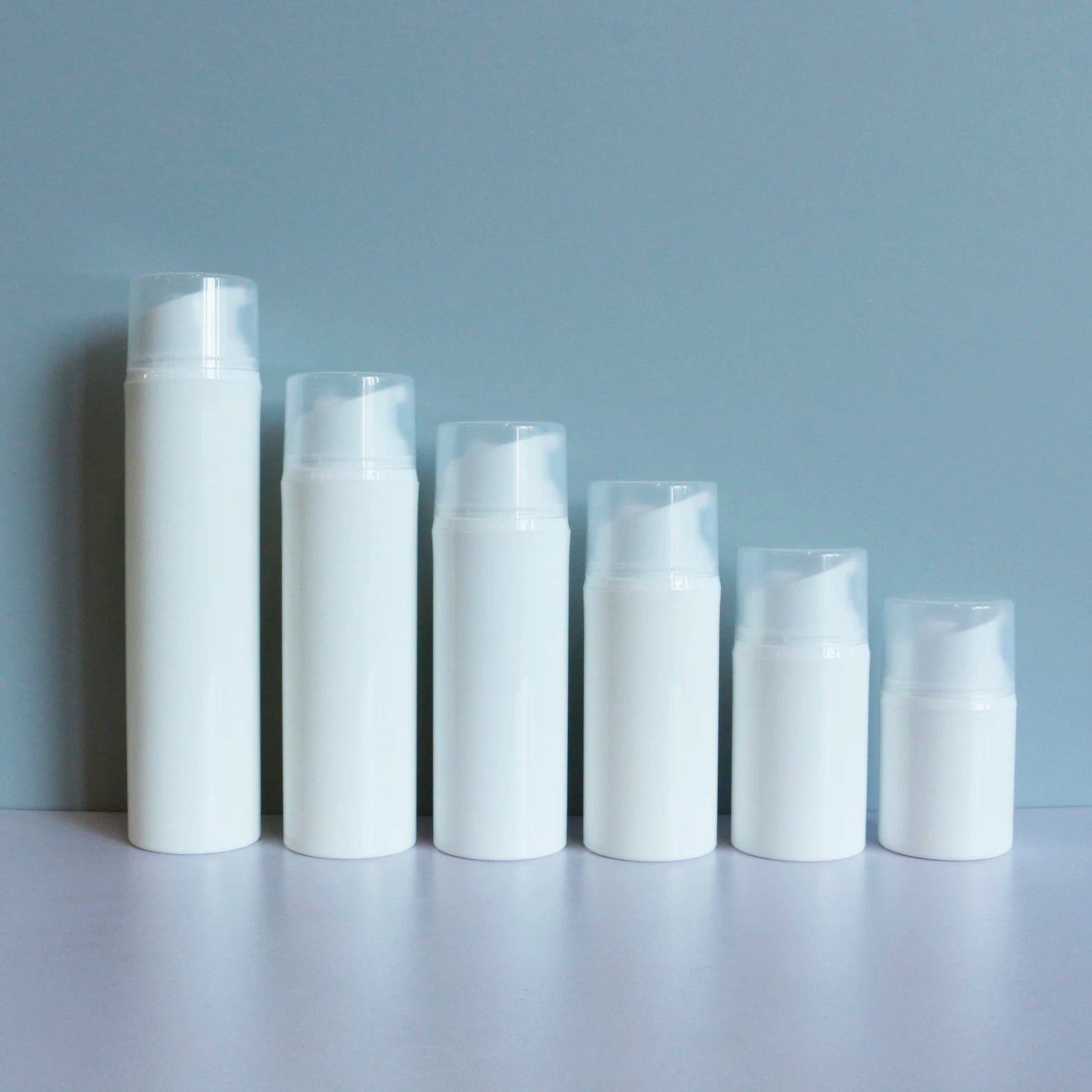 Empty Plastic Cosmetic Airless Lotion Pump Bottle for Essential Oil Serum Cream Packaging 30ml 50ml 80ml 100ml 120ml 150ml