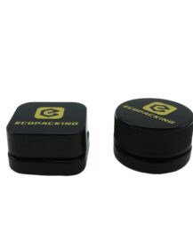 3ml 5ml 7ml 9ml Black Concentrate Jar Containers Mini Childproof Small Glass Jar With Lid