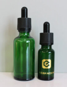 Empty Bottle 5ml 10ml 15ml 1 oz 2 oz Green Eye Dropper Essential Oil Glass Dropper Bottle with Pipette