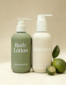 Minimalist Plastic Shower Gel Bottle 250ml 300ml 500ml Body Lotion Pump Bottle Hair Care Packaging