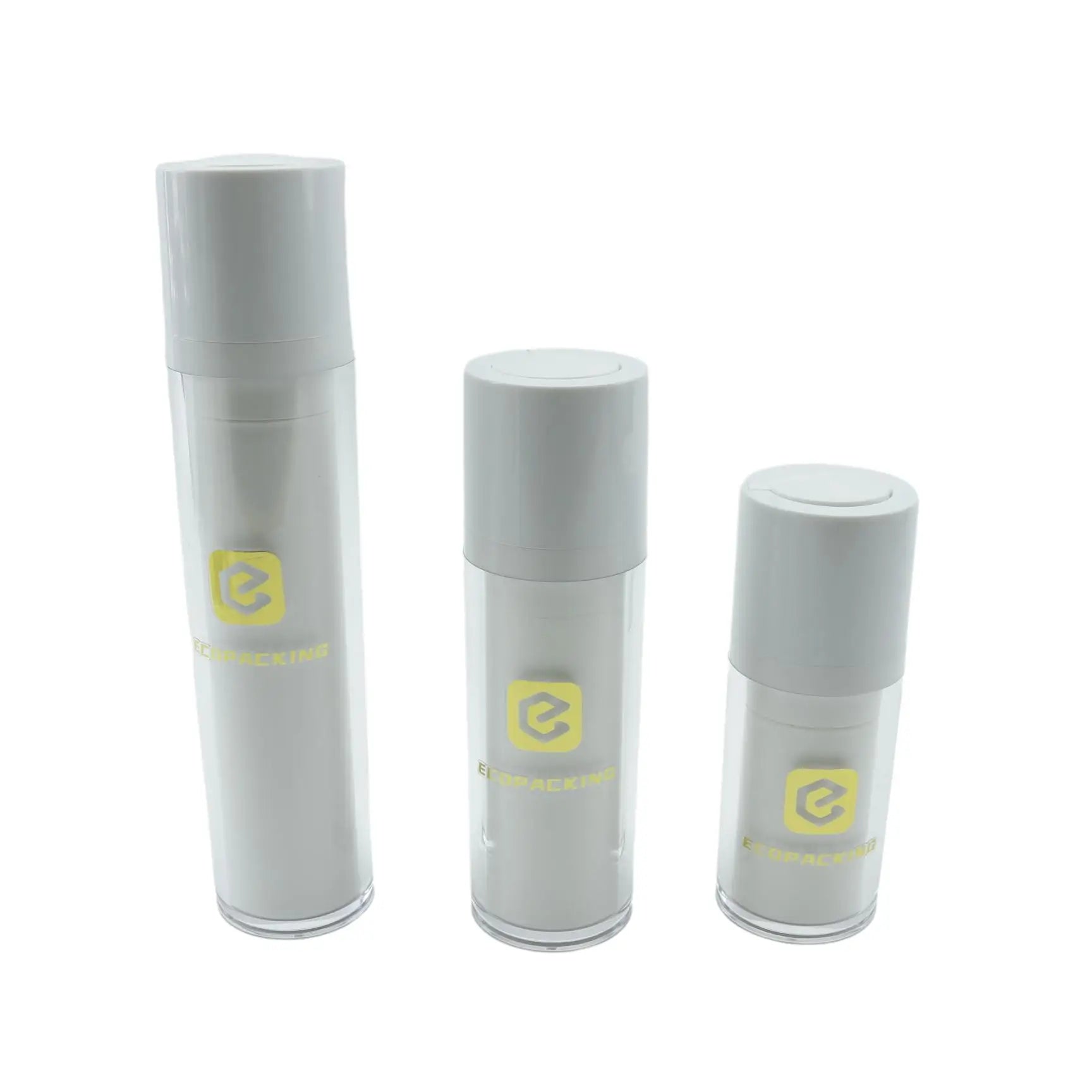 Twist Top 15ml 30ml 50ml White Airless Pump Bottle Anti Age Custom Airless Pump Bottle 50ml 30ml FFF8888 - 图片 5