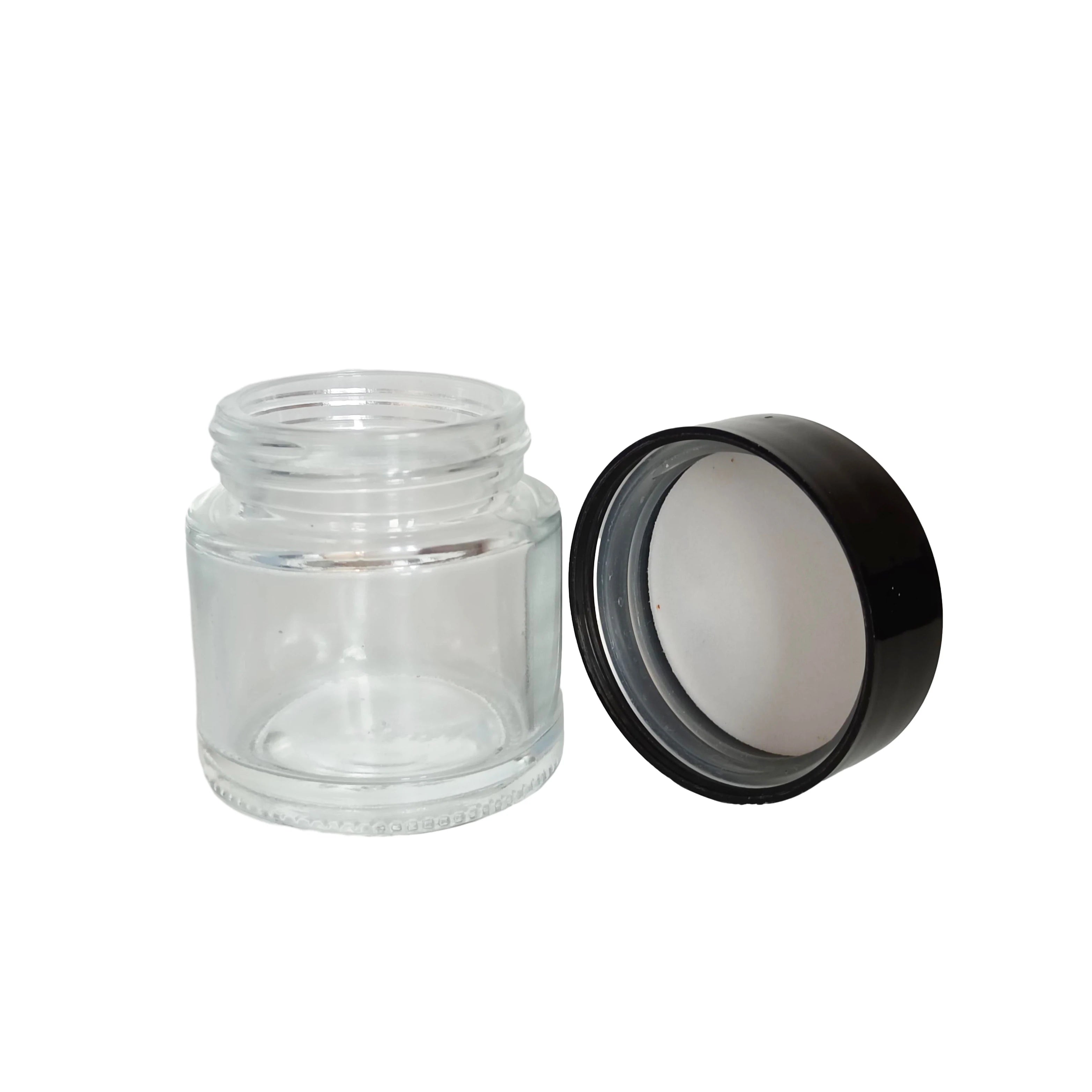 Custom Printed Empty Round Stash CRC Lid Childproof Glass Jar with Childresistant Lid 50ml 60ml 90ml 100ml 120ml 5g 1oz 2oz 3oz - 图片 6