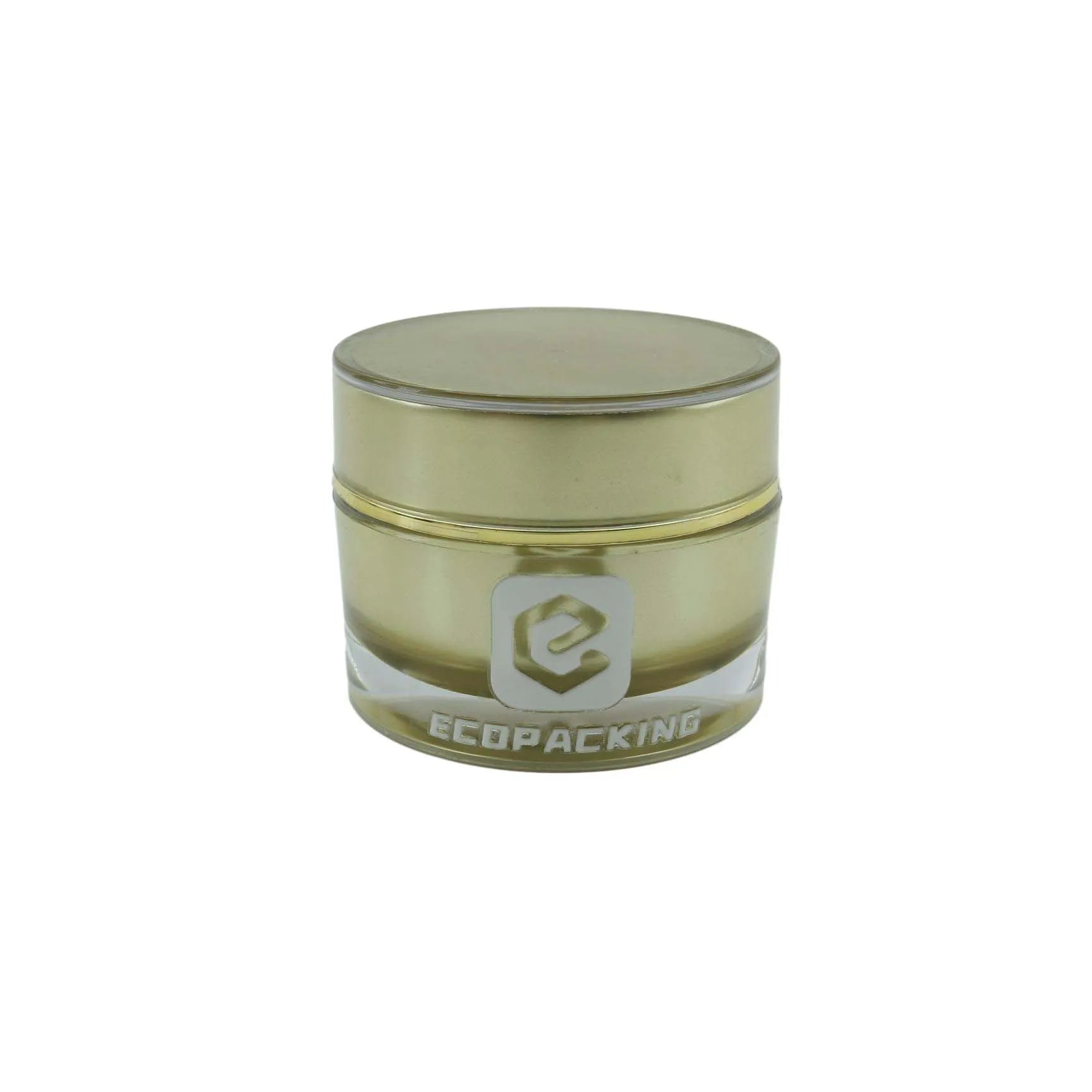 Empty Gold Acrylic Jar Skincare Plastic Cosmetic Face Cream Plastic Jars With Lids - 图片 6
