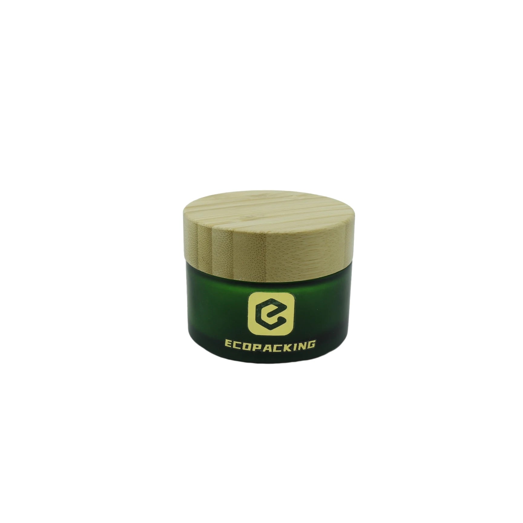Packaging Factory 6oz 8oz 9oz 12oz 75ml Green Little Fancy Bamboo Top Body Butters Glass Jars Wood Lid Glass Jars With Lids - 图片 4