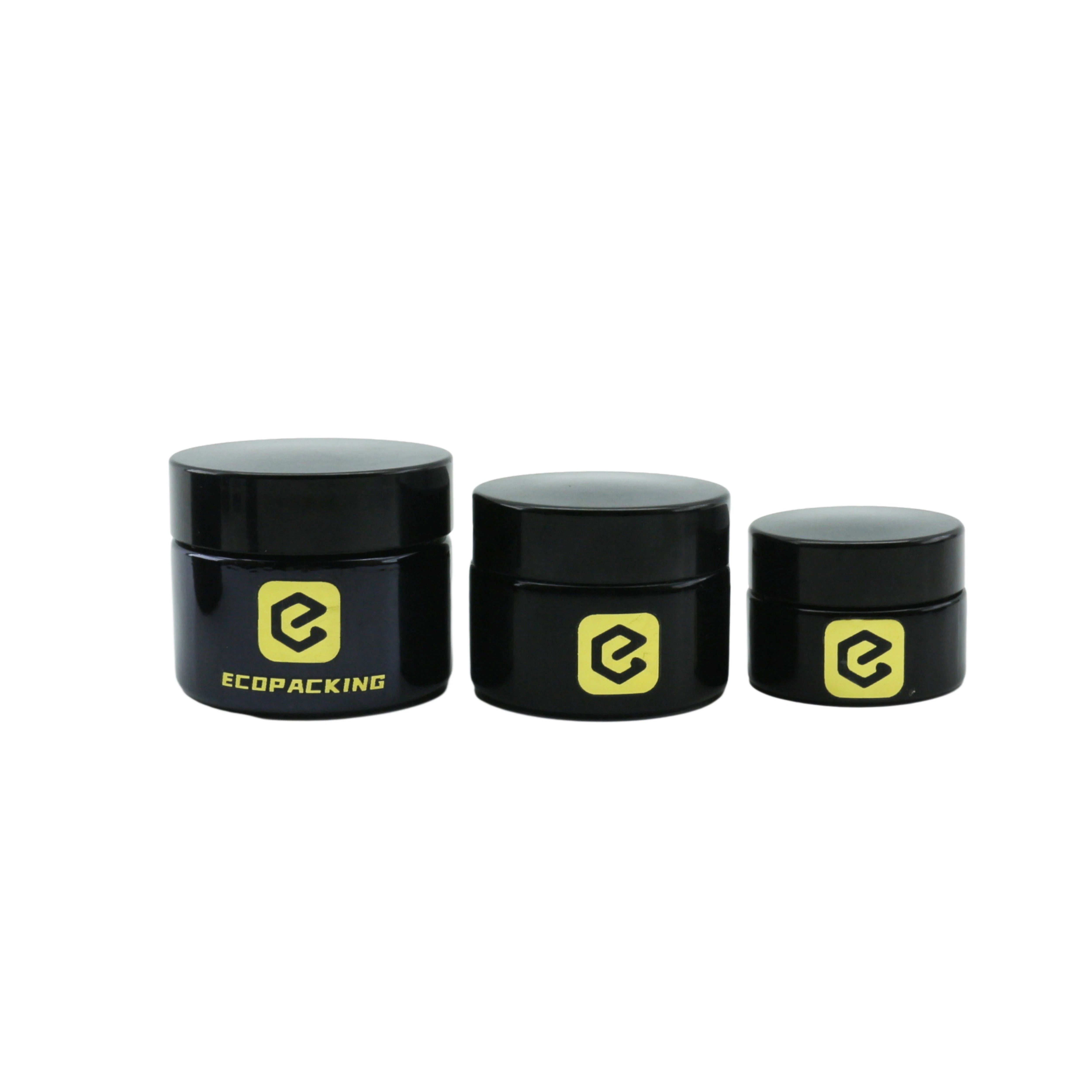 Concentrate Container Eye Cream Uv Black 5ml 5g Glass Jar D888 - 图片 5