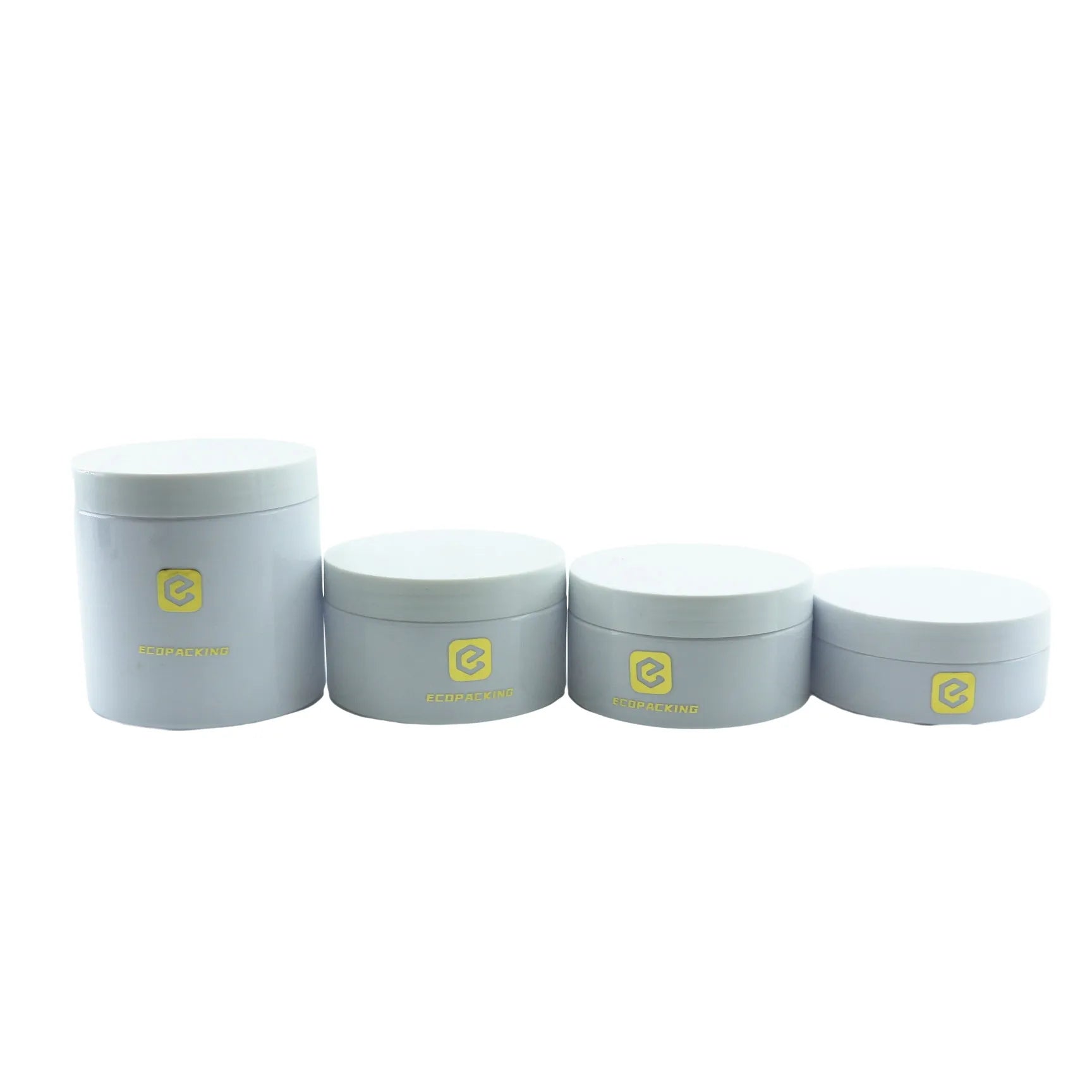 Luxury Custom Logo 50ml 100ml 200ml 250ml 300ml 500ml PET Plastic Face Body Cream Cosmetic Container Jars with Lid - 图片 9