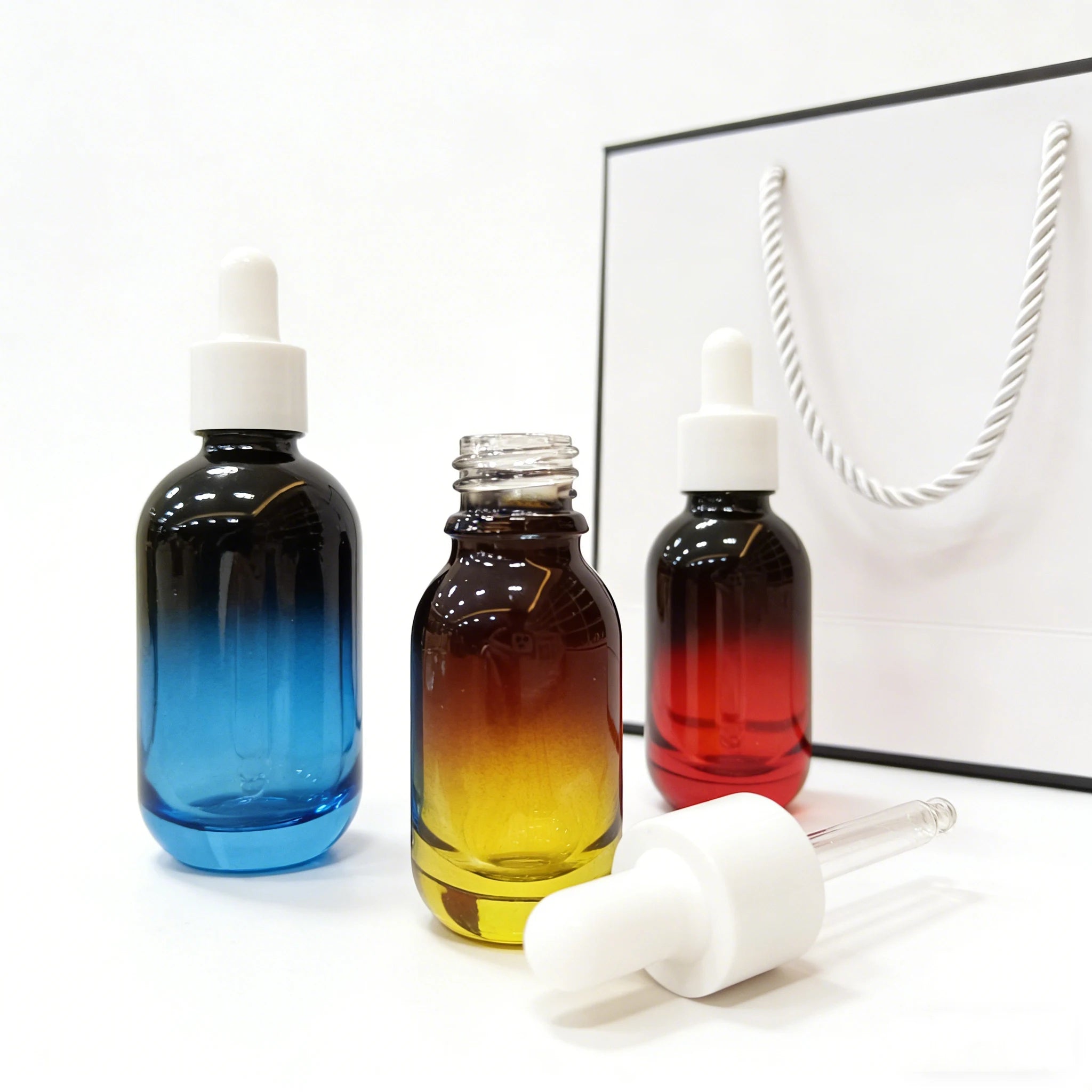 Empty Perfume Bottles 30ml Thick Bottom Glass Essence Dropper Bottle for Skin Care Serum Cosmetic - 图片 6