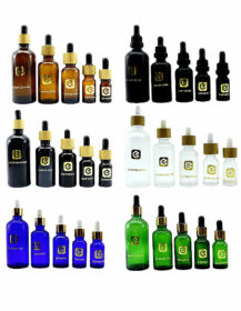 5ml 10ml 15ml 20ml 30ml 50ml 100ml Green Essential Oil Glass Bottle Perfume Cosmetic Dropper Bottles