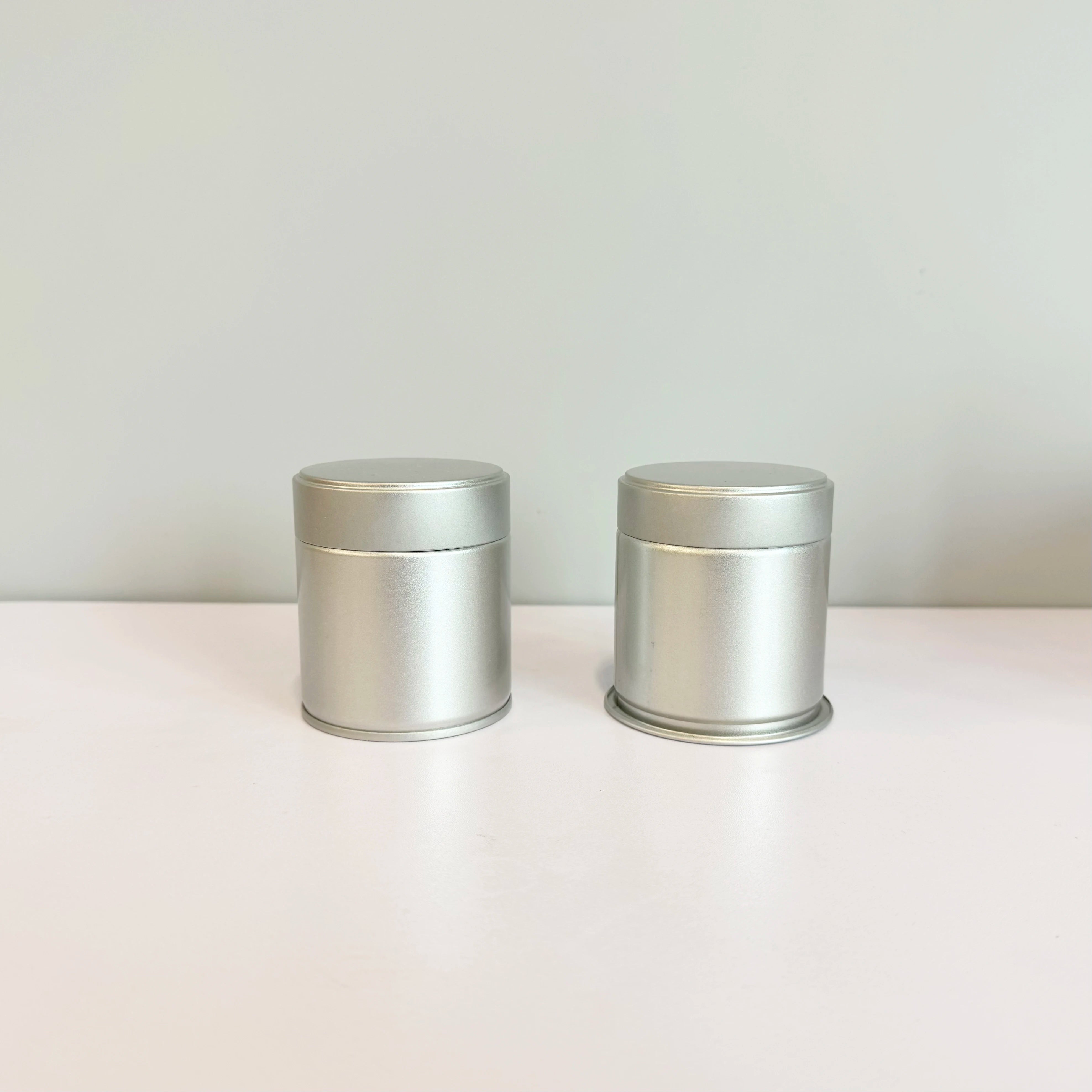 Wholesale Silver Food Grade Sealed Metal Tin Can Empty Coffee Matcha Powder Tin Can for Food Packaging - 图片 3