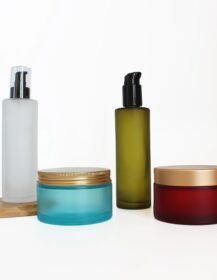 200ml 6oz High End Luxury Cosmetic Face Lotion Essential Oil Serum Pump Glass Bottle with Cap for Skin Care Oil