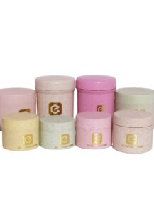 Eco Friendly Wheat Straw Plastic Cream Cosmetic Jar Container with Lid for Food Loose Powder Package 15g 30g 50g 100g 250g