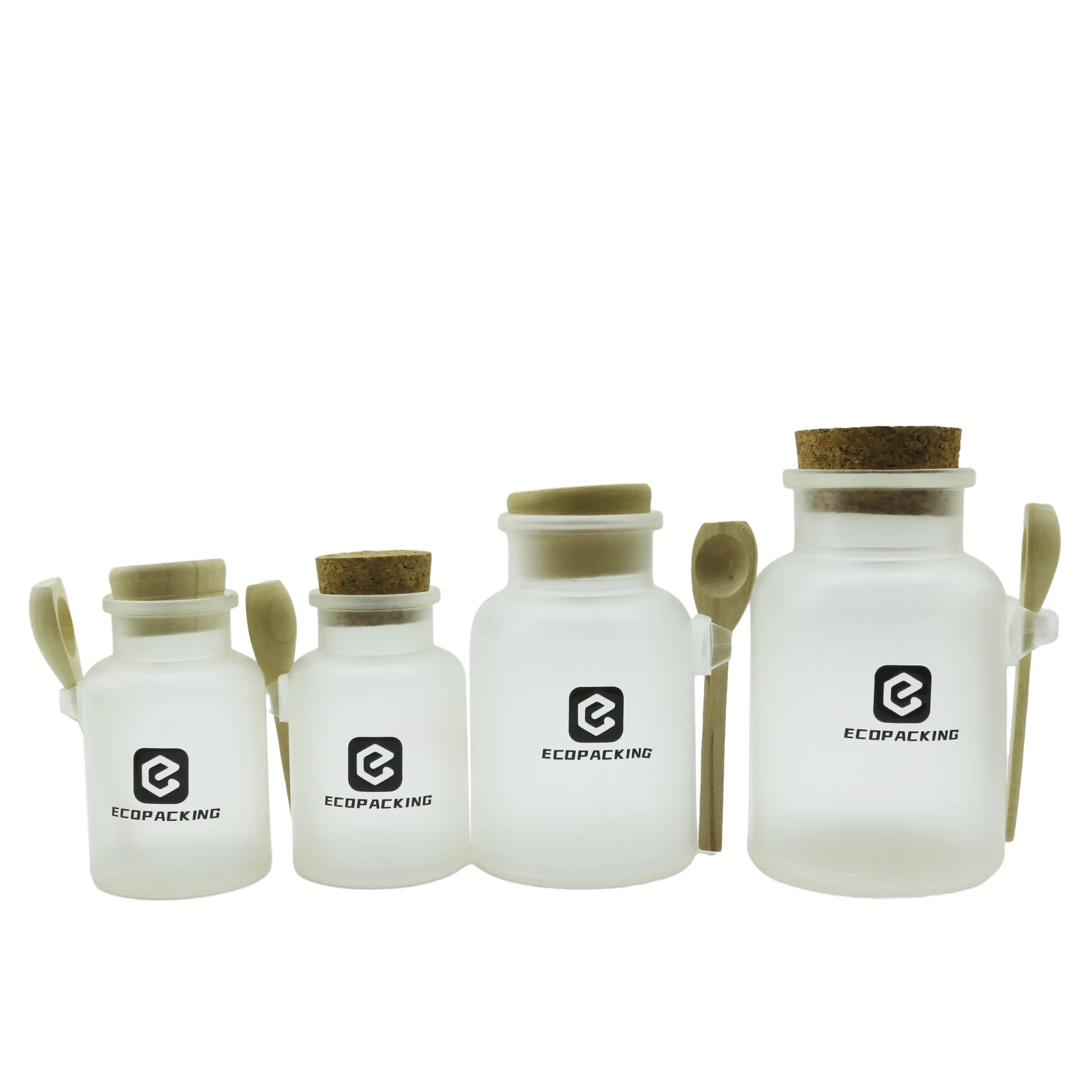 100ml 200ml 300ml 500ml Frosted ABS Plastic Jar for Bath Salt Body Lip Scrub Packaging with Cork Metal Lock for Personal Care - 图片 3