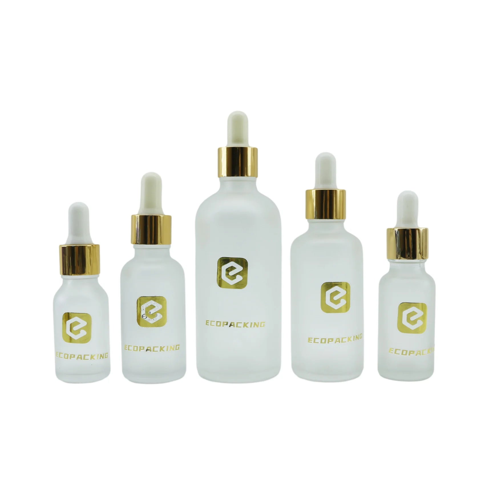Custom logo Frosted Glass Dropper Bottle 100ml 50ml 30ml 20ml 15ml 10ml 5ml Essential Oil Bottle