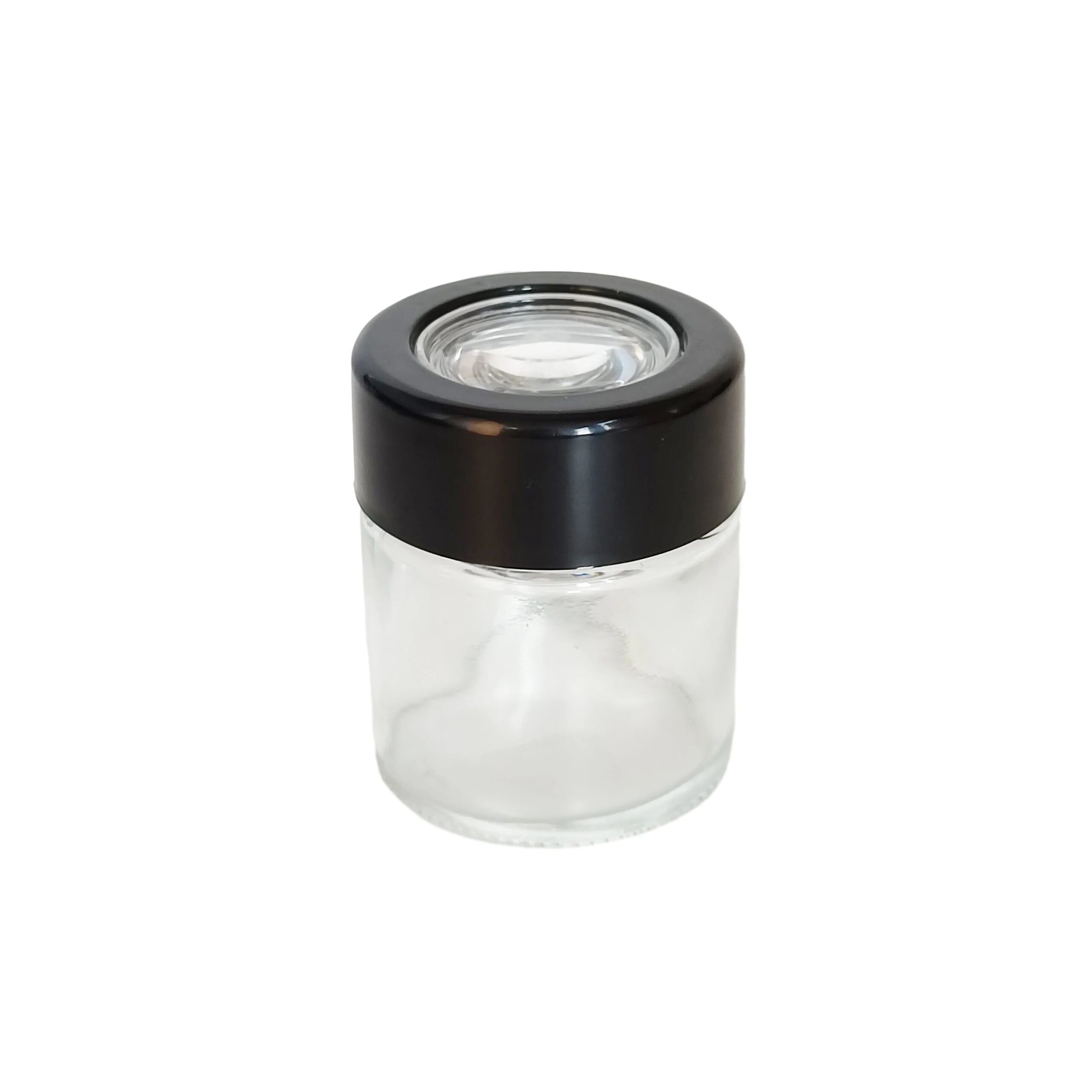 30ml 60ml 90ml High Quality Custom Glass Jar with Childproof Magnifying Lid for Dry Flower Packaging