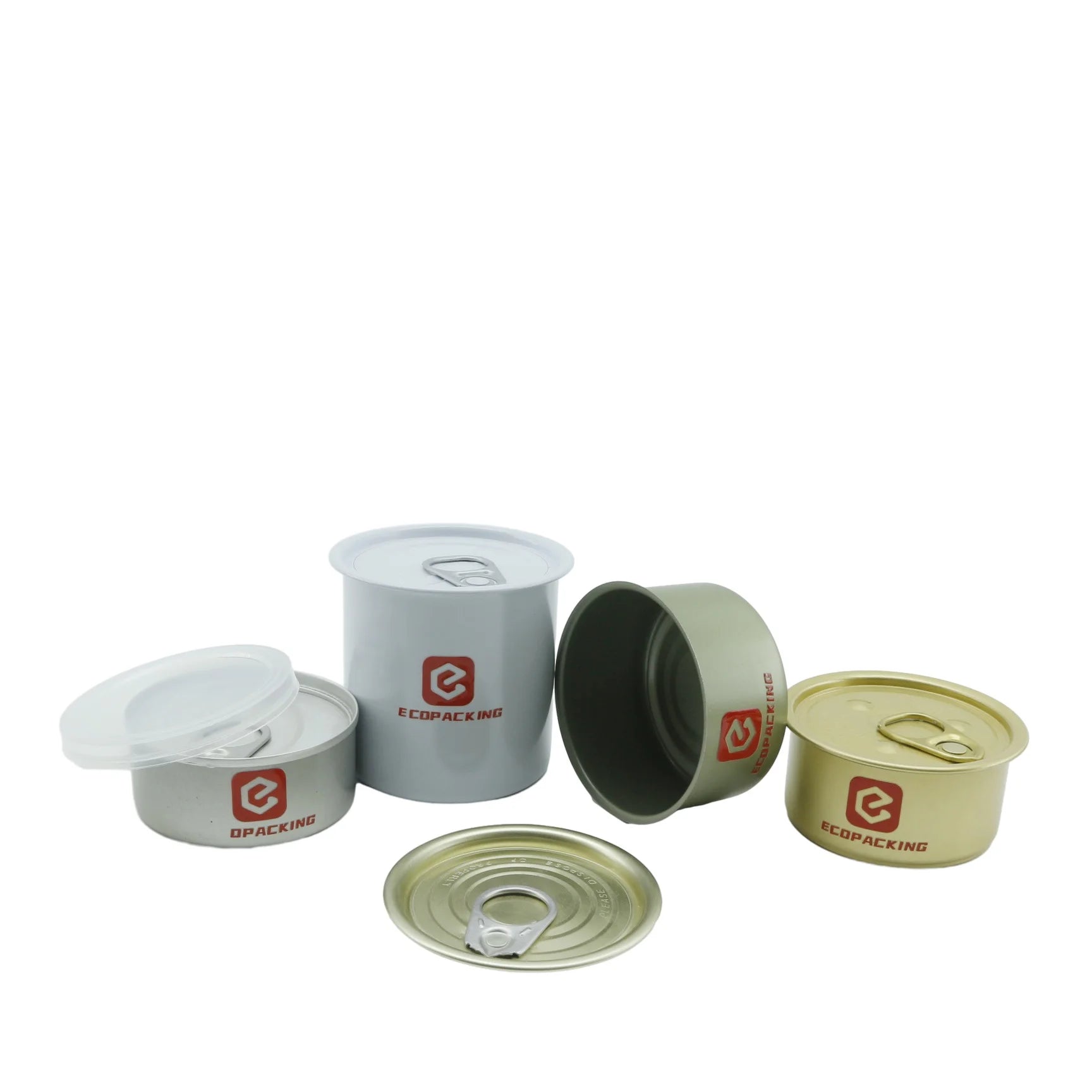 Sardine Metal Tin Cans Tea Tin Plate Wholesale Tin Cans for Fish Canned Food Packaging Hot Sale Self Hand Sealed 3.5gram 100ml