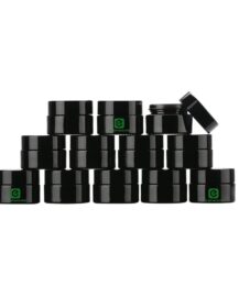 In Stock Black Uv 5ml 5g Small Concentrate Glass Jar